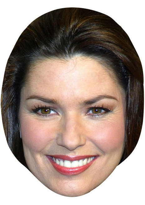 Shania Twain Jb - Music Star Fancy Dress Cardboard Celebrity Face Mask