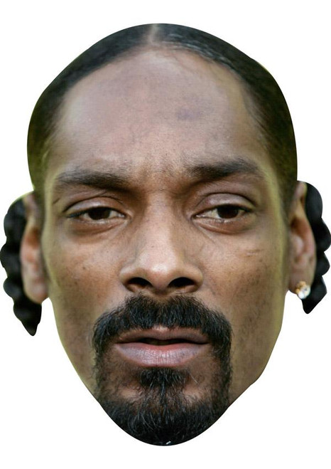 Snoop Dogg Jb - Music Star Fancy Dress Cardboard Celebrity Face Mask