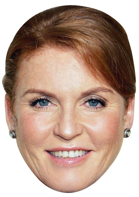 Sarah Ferguson Jb - Royal Fancy Dress Cardboard Celebrity Face Mask
