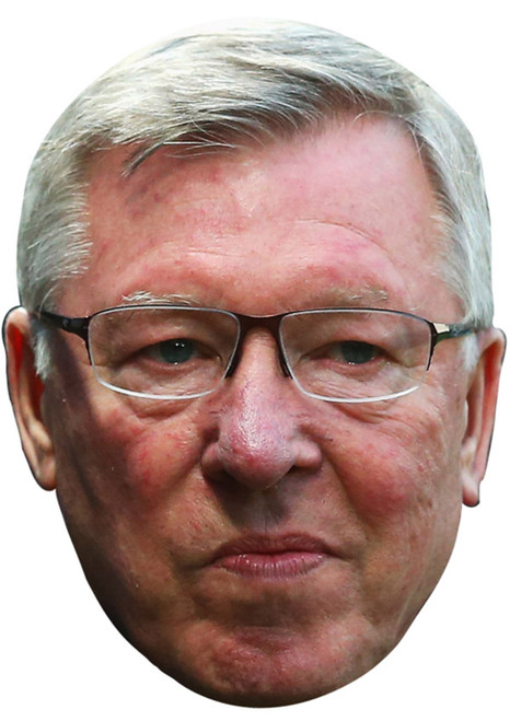ALEX FERGUSON JB - Footballer Fancy Dress Cardboard Celebrity Face Mask 
