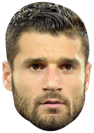 Antonio Candreva Mask Jb - Footballer Fancy Dress Cardboard Celebrity Face Mask