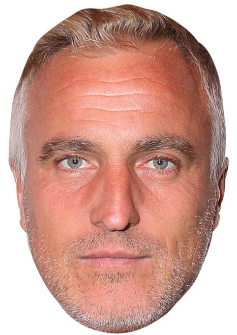 David Ginola Old Jb - Footballer Fancy Dress Cardboard Celebrity Face Mask