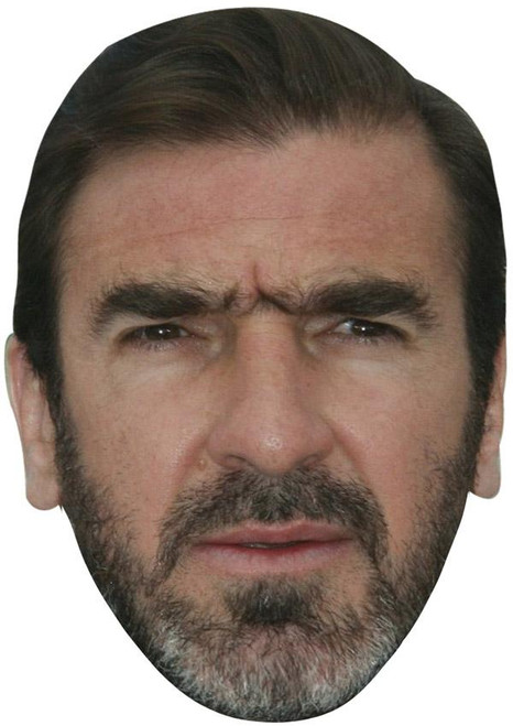 Eric Cantona Jb - Footballer Fancy Dress Cardboard Celebrity Face Mask