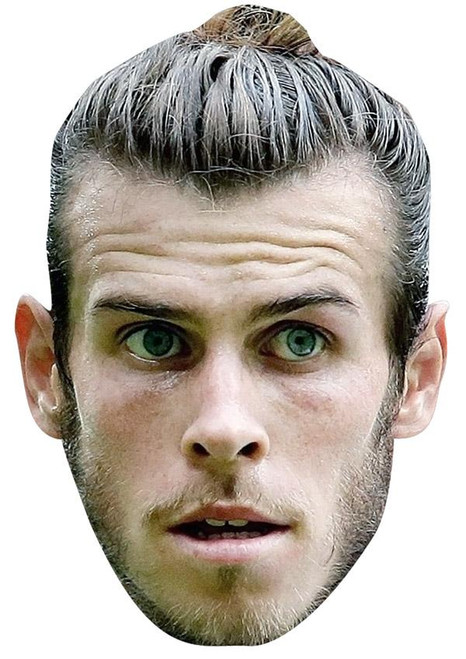 Gareth Bale Jb - Footballer Fancy Dress Cardboard Celebrity Face Mask