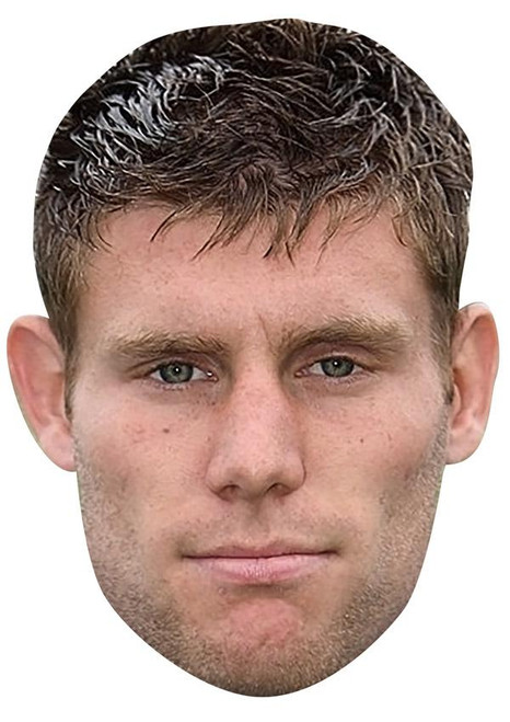 James Milner Jb - Footballer Fancy Dress Cardboard Celebrity Face Mask
