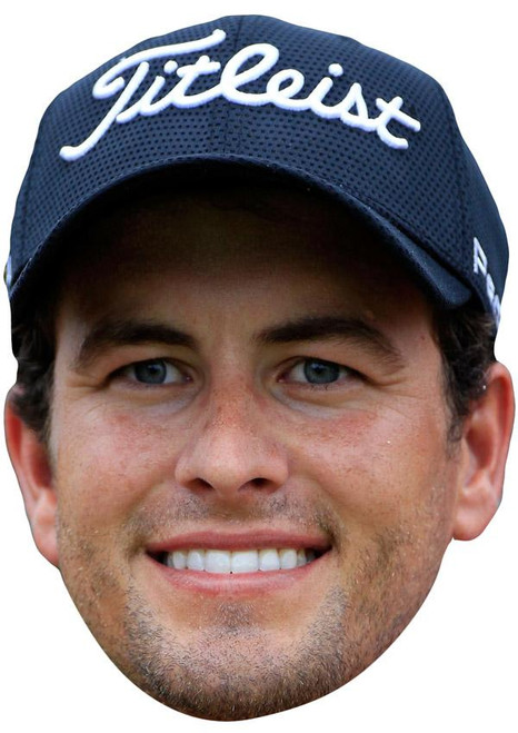 Adam Scott Jb - Golf Fancy Dress Cardboard Celebrity Face Mask