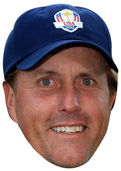 Phil Mickelson Jb - Golf Fancy Dress Cardboard Celebrity Face Mask