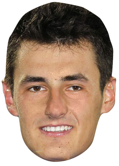 Bernard Tomic Jb - Tennis Fancy Dress Cardboard Celebrity Face Mask