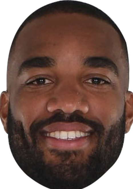 Alexandre Lacazette 2020 Face Football Celebrity Party Face Mask | Fancy Dress