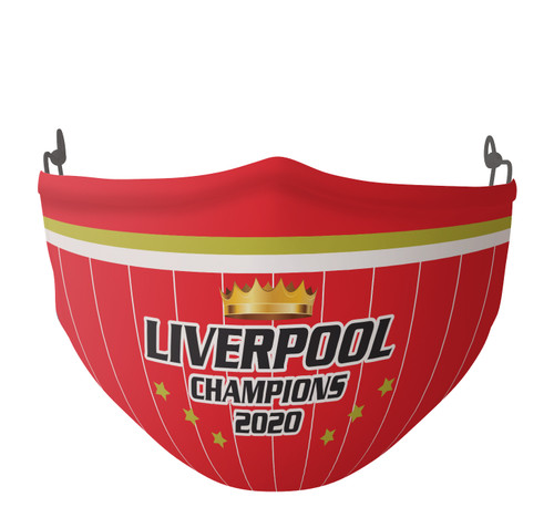 Liverpool Champions 2020 Football Face Covering - #Lfc