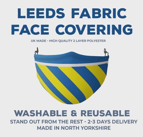 Inspired By Leeds United Football Colours Face Covering