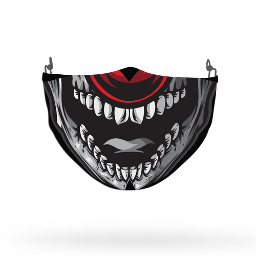 Clown Mask Theme Face Covering Print 4