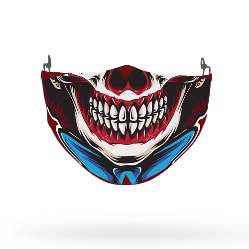 Clown Mask Theme Face Covering Print 6