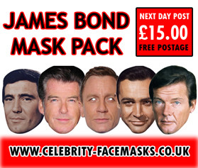 Special Bulk James Bond Mask Pack