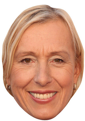Martina Navratilova Fancy Dress Face Mask 2026 Jb