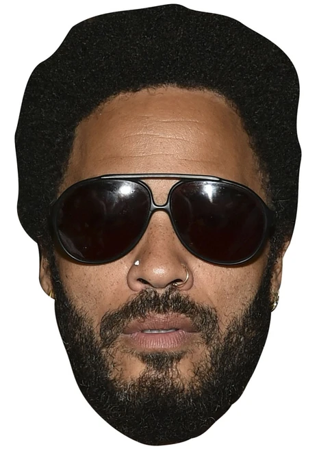 Lenny Kravitz Jb - Music Star Fancy Dress Cardboard Celebrity Face Mask - Fancy Dress Party Mask 2026