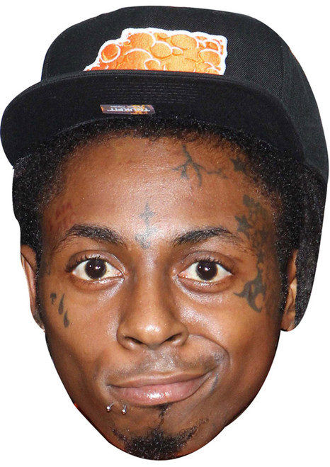 Lil Wayne Jb - Music Star Fancy Dress Cardboard Celebrity Face Mask - Fancy Dress Party Mask 2026
