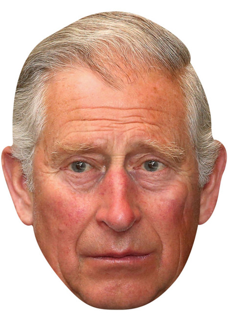 PRINCE CHARLES JB - Royal Fancy Dress Cardboard Celebrity Face Mask