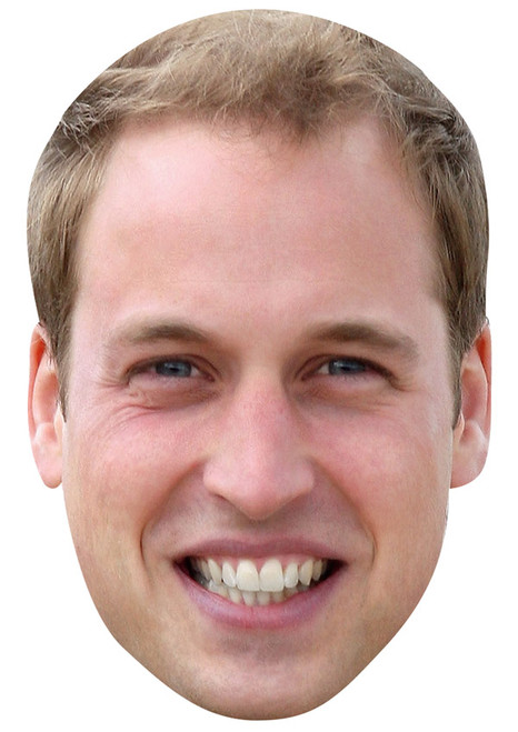 Prince William Jb - Royal Fancy Dress Cardboard Celebrity Face Mask - Fancy Dress Party Mask 2026