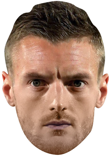 Jamie Vardy Jb - Footballer Fancy Dress Cardboard Celebrity Face Mask - Fancy Dress Party Mask 2026