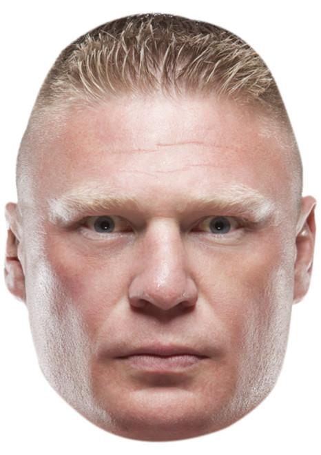 Brock Lesnar Jb - Tv Star Fancy Dress Cardboard Celebrity Face Mask - Fancy Dress Party Mask 2026