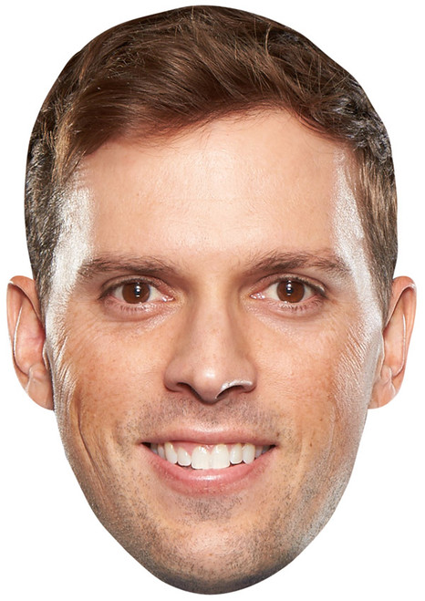 Mike Bryan Jb - Tennis Fancy Dress Cardboard Celebrity Face Mask - Fancy Dress Party Mask 2026