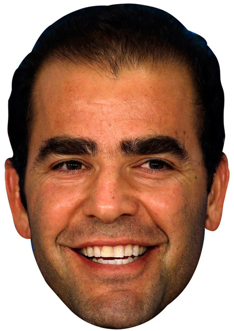 Pete Sampras Jb - Tennis Fancy Dress Cardboard Celebrity Face Mask - Fancy Dress Party Mask 2026