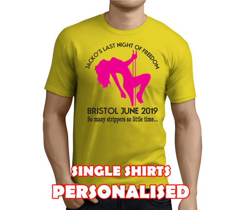 Game Over Mate Colour Custom Stag T-Shirt - Any Name - Party Tee