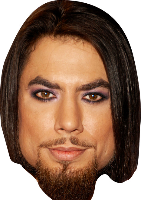 Dave Navarro Ink Master Celebrity Fancy Dress Cardboard Face Mask