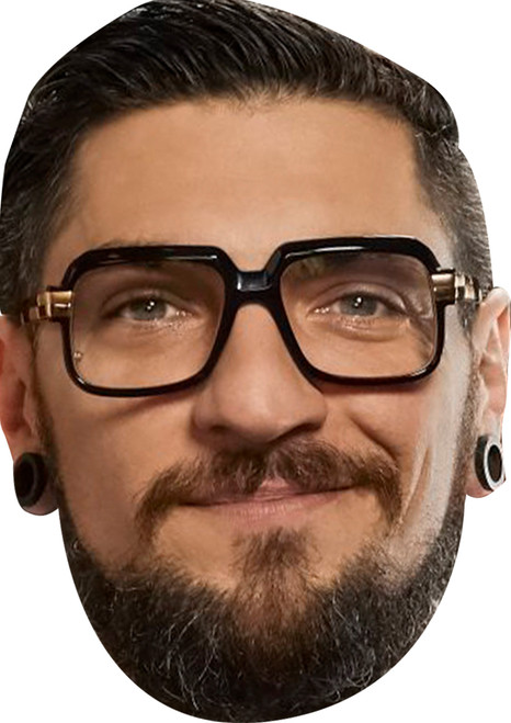 Dj Tambe Ink Master Celebrity Fancy Dress Cardboard Face Mask