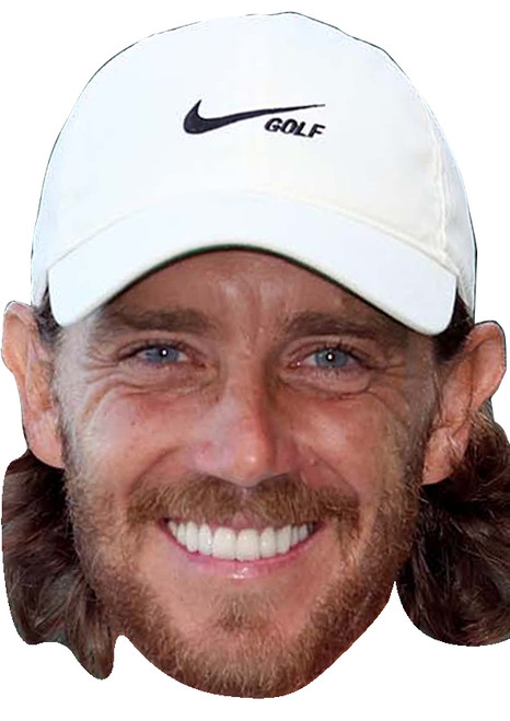Tommy Fleetwood - Golf Fancy Dress Cardboard Celebrity Face Mask