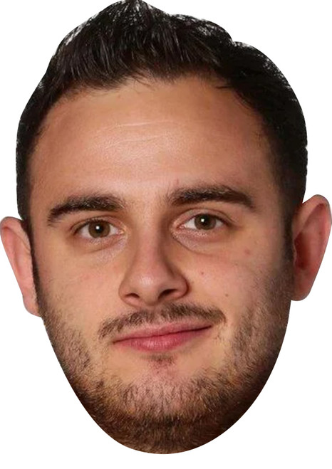 Joe Cullen - Darts Celebrity Party Face Mask | Fancy Dress