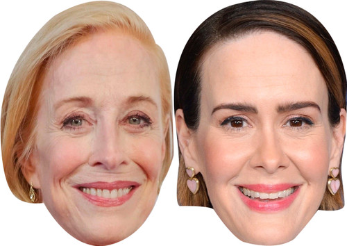 Sarah Paulson And Holland Taylor - Celebrity Couples Fancy Dress Face Mask Pack