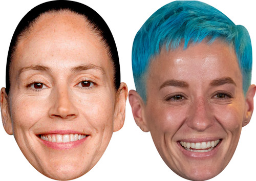 Sue Bird And Megan Rapinoe - Celebrity Couples Fancy Dress Face Mask Pack