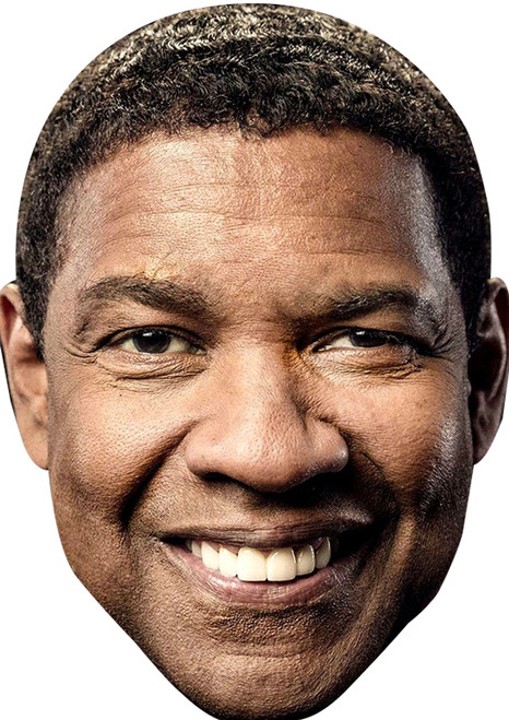 Denzel Washington Fancy Dress Cardboard Celebrity Face Mask