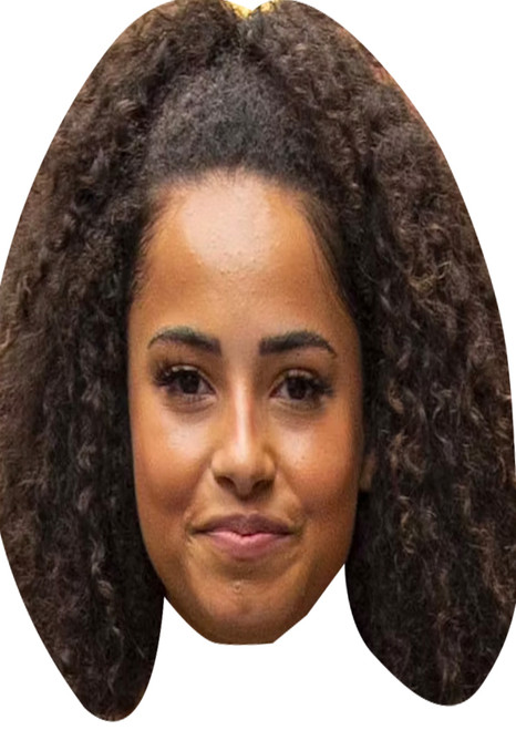 Amber Gill - Love Island Fancy Dress Cardboard Celebrity Face Mask