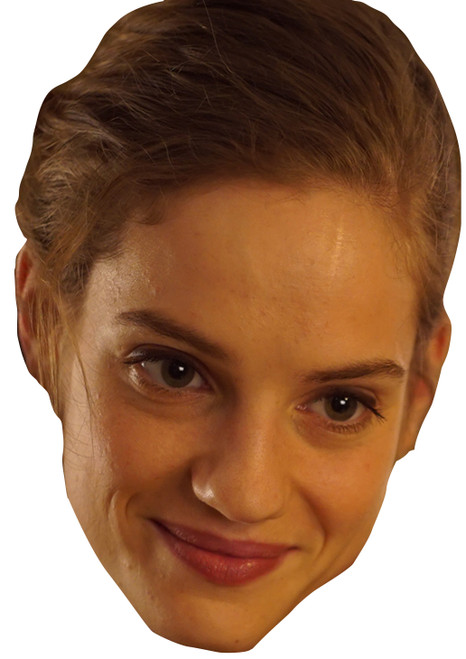Noémie Schmidt Celebrity Party Face Mask | Fancy Dress Cardboard Mask