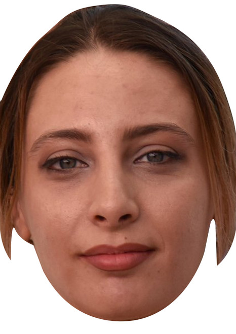Klara Mucci Celebrity Party Face Mask | Fancy Dress Cardboard Mask