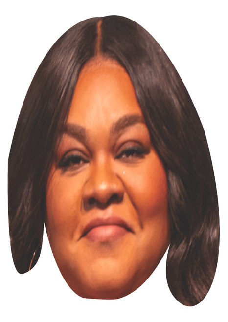 Da'Vine Joy Randolph Celebrity Party Face Mask | Fancy Dress Cardboard Mask