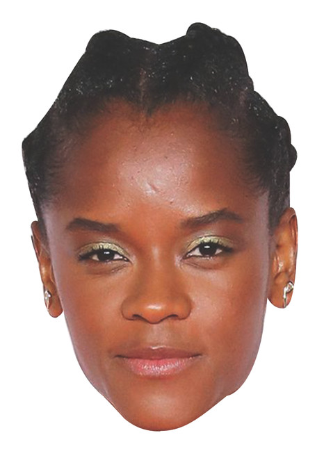 Letitia Wright Celebrity Party Face Mask | Fancy Dress Cardboard Mask