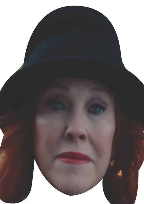 Catherine O'Hara Celebrity Party Face Mask | Fancy Dress Cardboard Mask