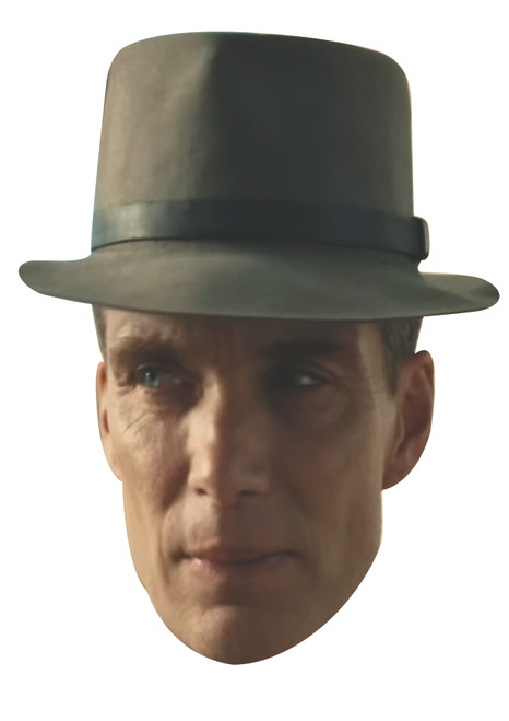 Cillian Murphy Oppenheimer Celebrity Party Face Mask | Fancy Dress Cardboard Mask