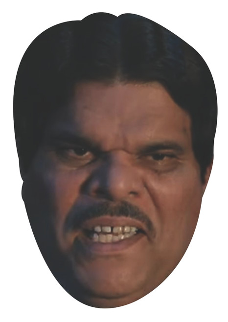 Luis Guzmán - Gomez Addams - Wednesday Celebrity Party Face Mask | Fancy Dress Cardboard Mask
