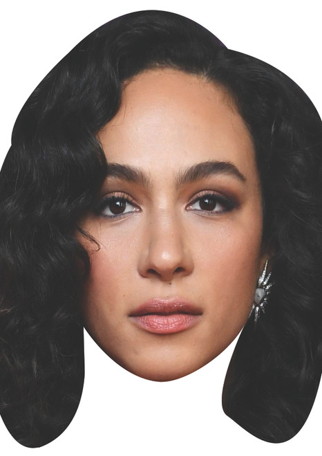 Aurora Perrineau-Eurydice - Kaos Celebrity Party Face Mask | Fancy Dress Cardboard Mask