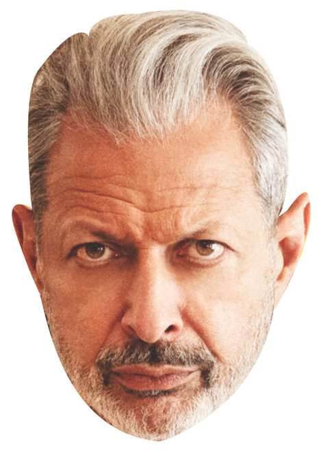 Jeff Goldblum - Kaos Celebrity Party Face Mask | Fancy Dress Cardboard Mask