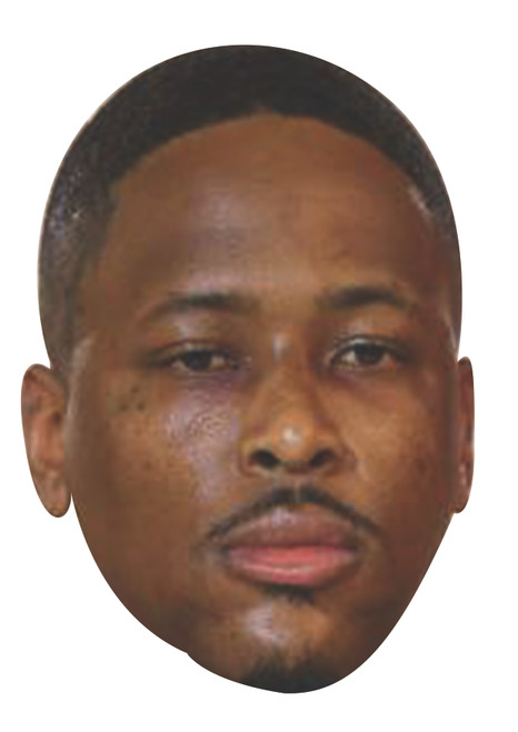 Yg - Rapper Celebrity Party Face Mask | Fancy Dress Cardboard Mask