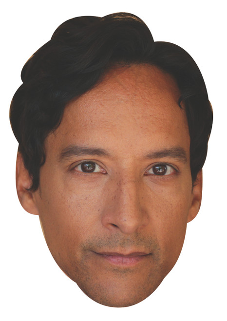 Danny Pudi Celebrity Party Face Mask | Fancy Dress Cardboard Mask