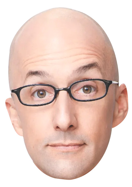 Jim Rash Celebrity Party Face Mask | Fancy Dress Cardboard Mask
