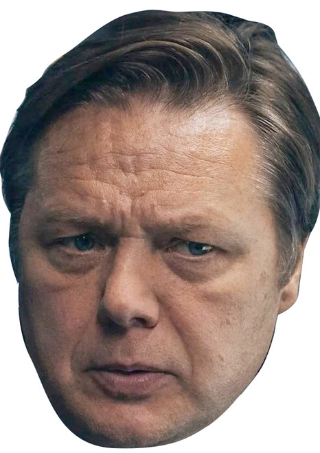 Shaun Dooley - Michael Rudkin - Mr Bates Vs The Post Office Celebrity Party Face Mask | Fancy Dress Cardboard Mask