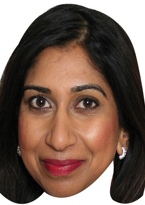 Suella Braverman Celebrity Party Face Mask | Fancy Dress Cardboard Mask